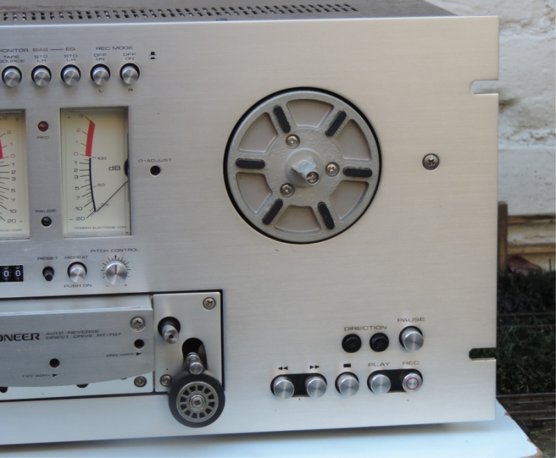 Vintage Pioneer RT-707 Reel To Reel tape deck, and a strange mystery tape 